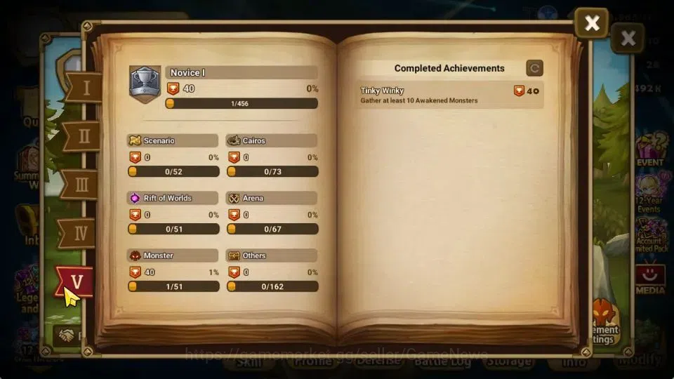Summoners War: Sky Arena Accounts Starter ASIA|Lv 26|Ready Gacha|103 12 YSC + 160 11 YSC + 3 LAAS + 5 LS + 4 LDS + 121 MS |1 7