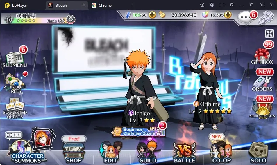 Bleach: Brave Souls Accounts Mid-Tier Global |6K BP+15K Orb|Mid Game|10 Brave Souls Acc Ticket|Cirucci TYBW24|Gremmy 1