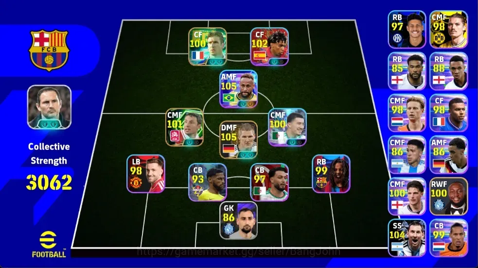eFootball Accounts Legends & Iconic Players Mobile |PW 3062|Epic VanBommel Cantona,Shwt Schweinsteiger,Shwt NeymarJr 1