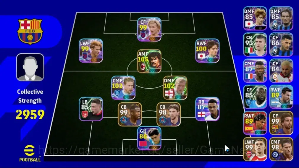 eFootball Accounts Legends & Iconic Players Android|2 Epic Ruud Gullit,Paul Scholes|6 Show Time Kevin De Bruyne,Takefusa 1
