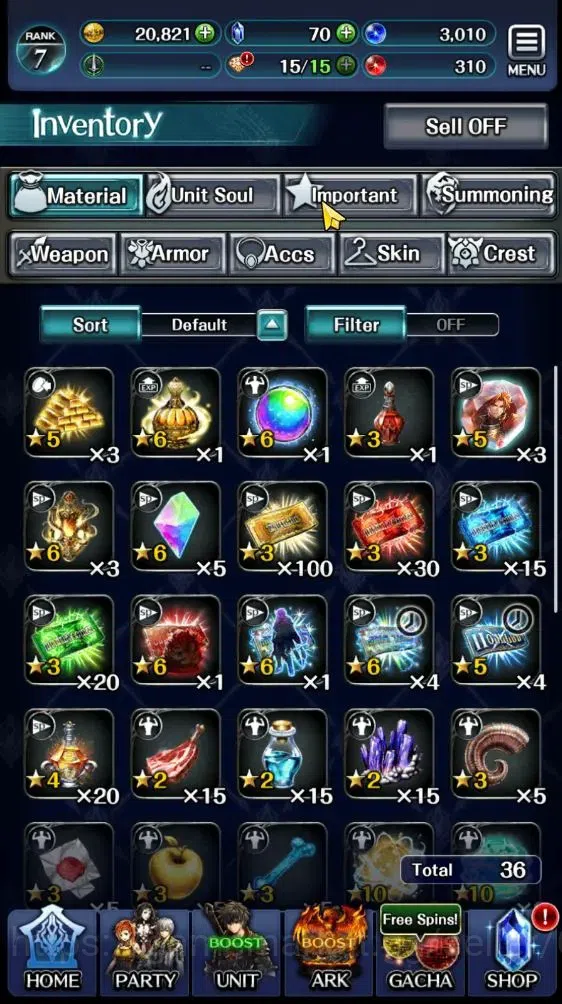 Last Cloudia Accounts Endgame GLOBAL|Rank 7|Collab Brave Frontier (Goddess Tilith,Fire God Vargas) Top Tier Unit (Goddess 7