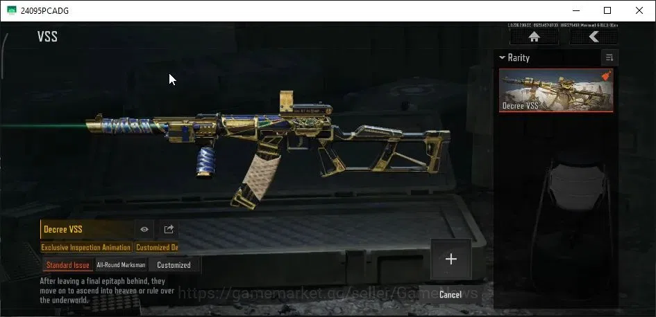 Arena Breakout Accounts High-End MOBILE Lvl30|SV 39,5M|CV 22M|LR AR1 Decree, VSS Decree|03 Heavy|Many Weapon & Gear Skin|CN 7
