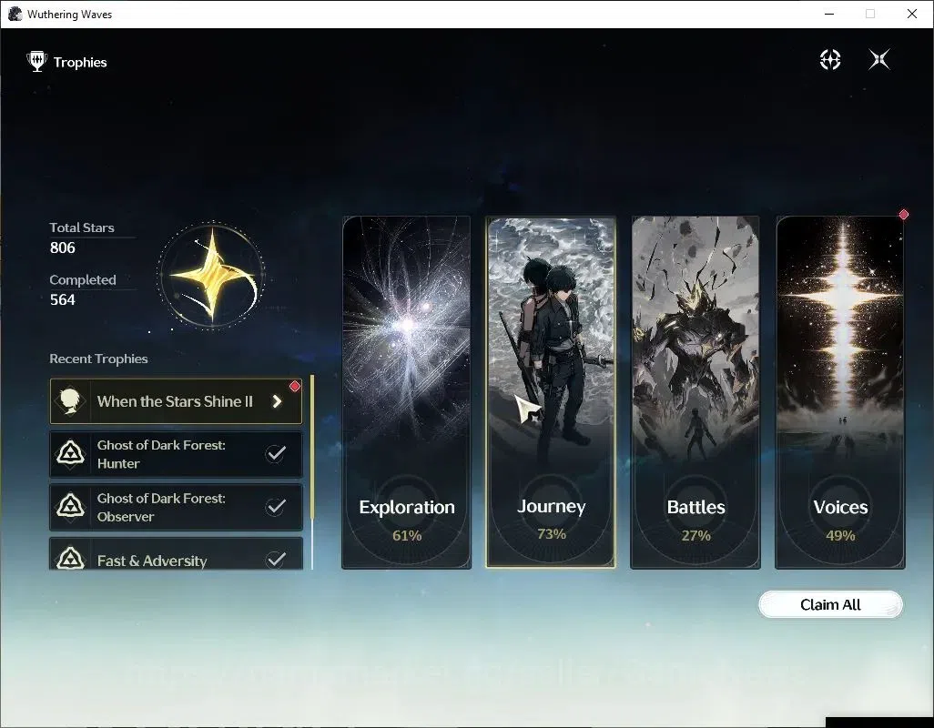 Wuthering Waves Accounts Others SEA |UL 49|2 Limited| Yangyang: Xuanling RC 4 + Signature, Rebecca |234 Coral|DB Lvl 10