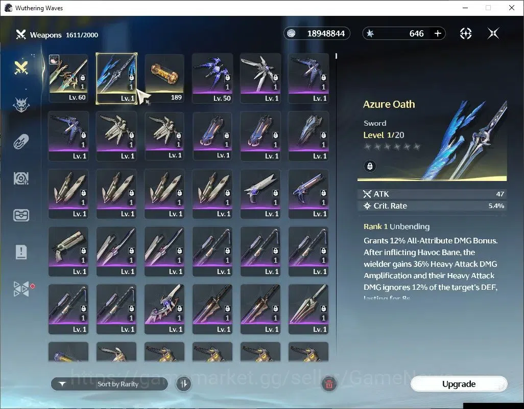 Wuthering Waves Accounts Others SEA |UL 49|2 Limited| Yangyang: Xuanling RC 4 + Signature, Rebecca |234 Coral|DB Lvl 5