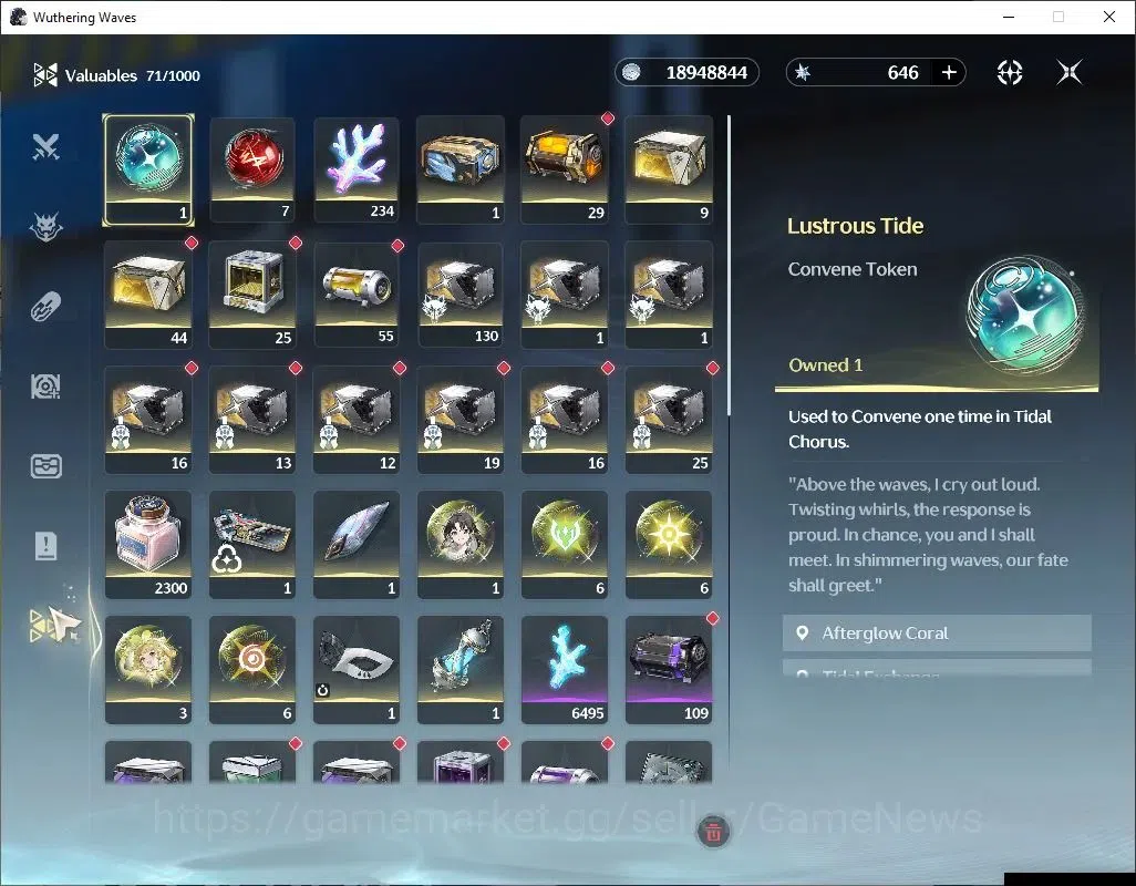 Wuthering Waves Accounts Others SEA |UL 49|2 Limited| Yangyang: Xuanling RC 4 + Signature, Rebecca |234 Coral|DB Lvl 9