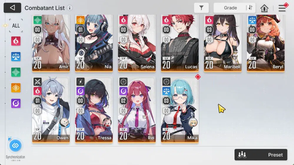 Chaos Zero Nightmare Accounts GLOBAL Lv30|5 SSR[Heidemarie+Sign,Tiphera,Haru,Luk image 12