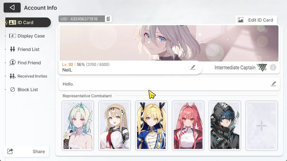 Chaos Zero Nightmare Accounts GLOBAL Lv30|5 SSR[Heidemarie+Sign,Tiphera,Haru,Luk image 14