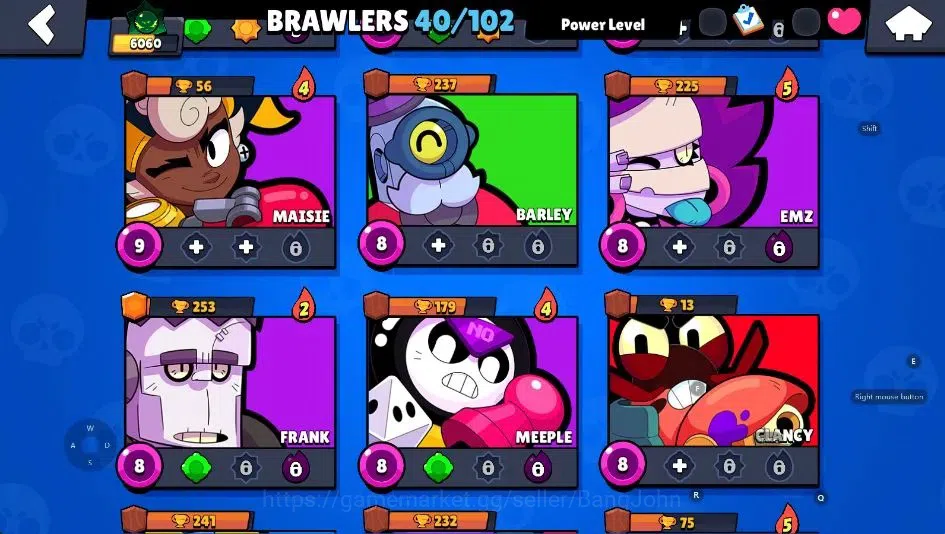 Brawl Stars Accounts Android | 6060 Thropy|40 Brawler Edgar,Leon,Shelly image 5