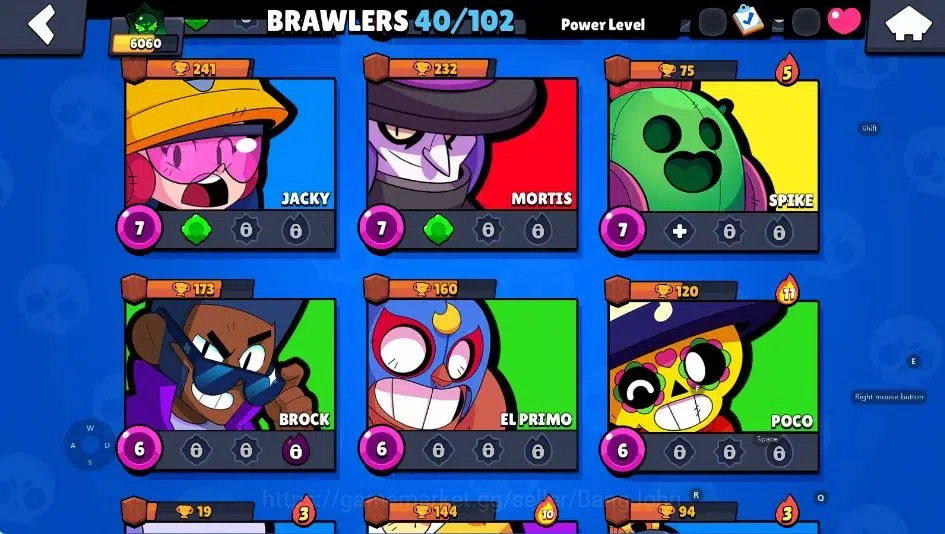 Brawl Stars Accounts Android | 6060 Thropy|40 Brawler Edgar,Leon,Shelly image 6