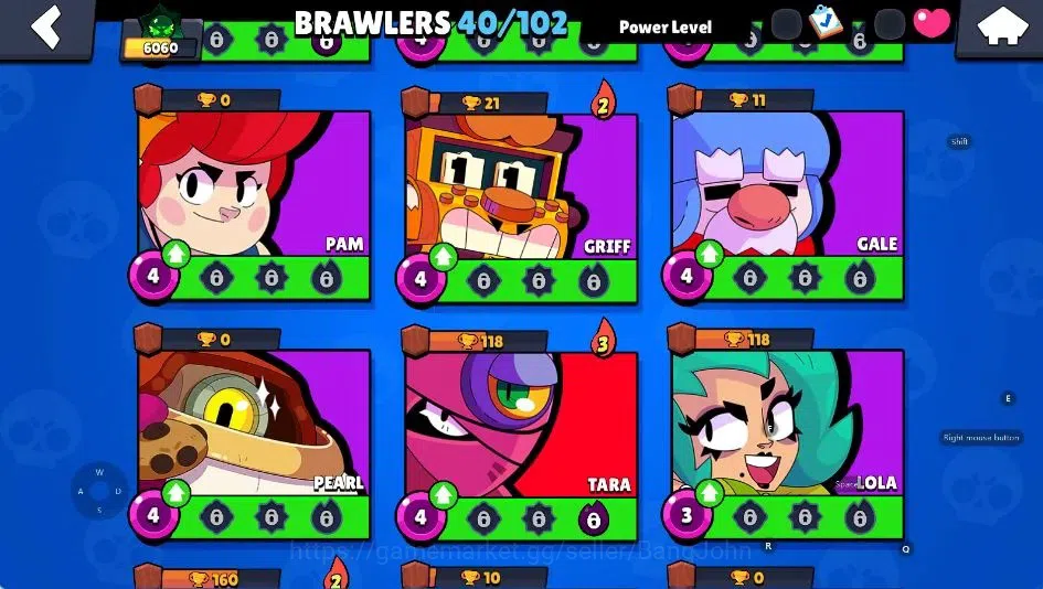 Brawl Stars Accounts Android | 6060 Thropy|40 Brawler Edgar,Leon,Shelly image 9