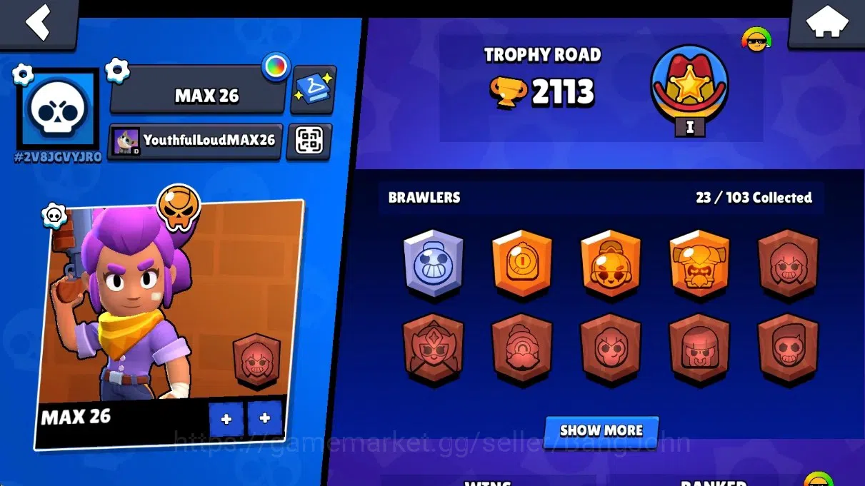 Brawl Stars Accounts Global | 2113 Thropy | 23 Brawlers - 2 Max+Hyperch image 2