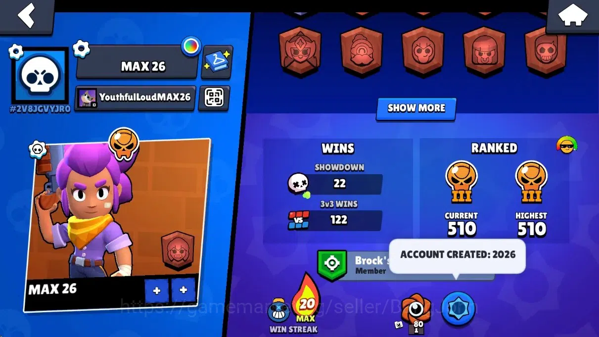 Brawl Stars Accounts Global | 2113 Thropy | 23 Brawlers - 2 Max+Hyperch image 3