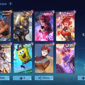 Mobile Legends: Bang Bang Accounts Collector Hero 123|Skin 208|Ex Glory 68|Emblem MAX|KOF Karina,CC Natalia,Valentine