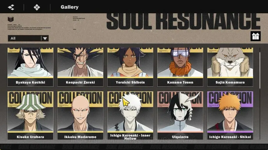 BLEACH: Soul Resonance Accounts NuverseSEA|Lvl 58|8 SSR|4 Sign|(Ichigo Inner Hollow B3+SignA2,Kisuke 1