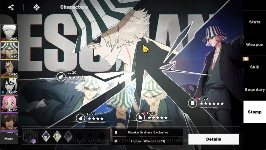 BLEACH: Soul Resonance Accounts NuverseSEA|Lvl 58|8 SSR|4 Sign|(Ichigo Inner Hollow B3+SignA2,Kisuke 10