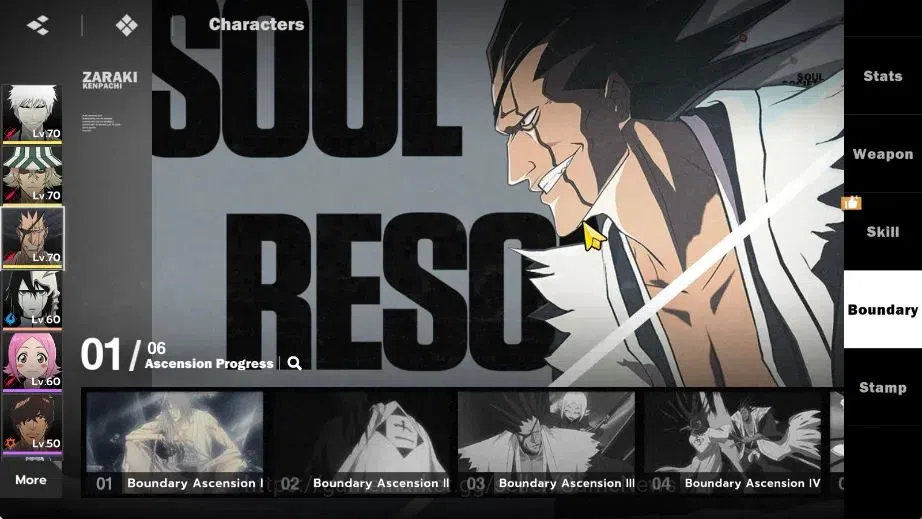 BLEACH: Soul Resonance Accounts NuverseSEA|Lvl 58|8 SSR|4 Sign|(Ichigo Inner Hollow B3+SignA2,Kisuke 13