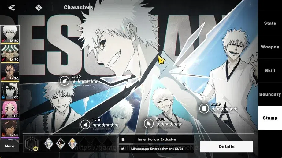 BLEACH: Soul Resonance Accounts NuverseSEA|Lvl 58|8 SSR|4 Sign|(Ichigo Inner Hollow B3+SignA2,Kisuke 6
