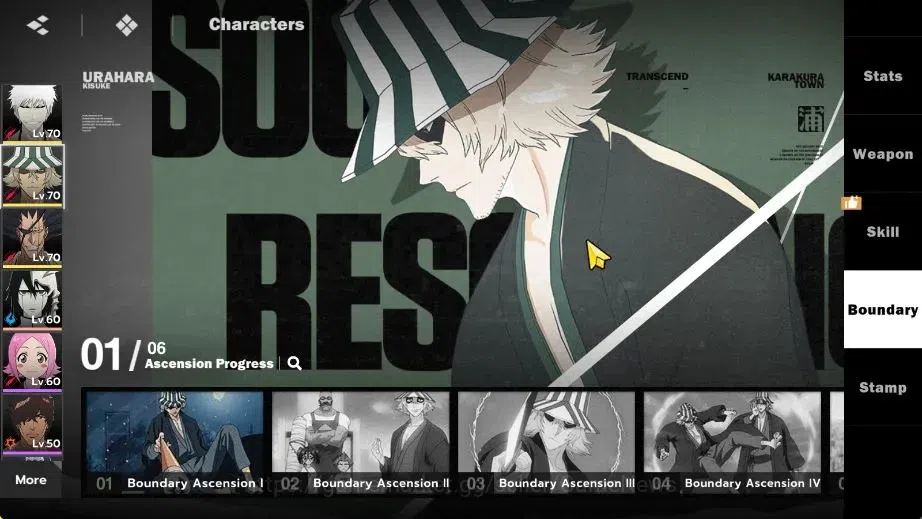 BLEACH: Soul Resonance Accounts NuverseSEA|Lvl 58|8 SSR|4 Sign|(Ichigo Inner Hollow B3+SignA2,Kisuke 9