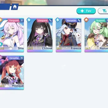 Stella Sora Accounts Global|Lv 40|8 SSR,3Limited|(Noya T3+Sign,Chitose+Sign,Shia,Gerie,Mistique T1,Nanoha,Etc)+Selector ON|6