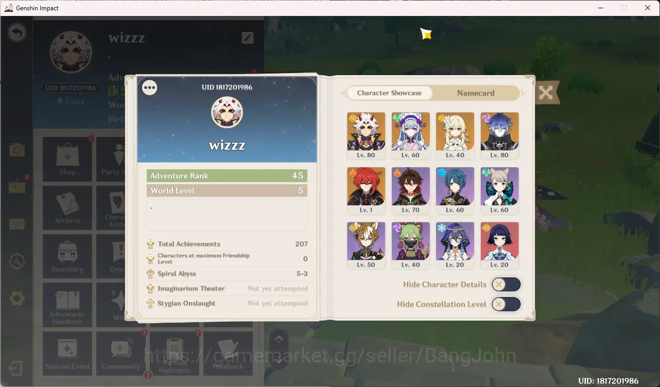 Genshin Impact Accounts Mid-Game | ASIA | AR 45 | 2 Limit Arataki Itto | F image 15