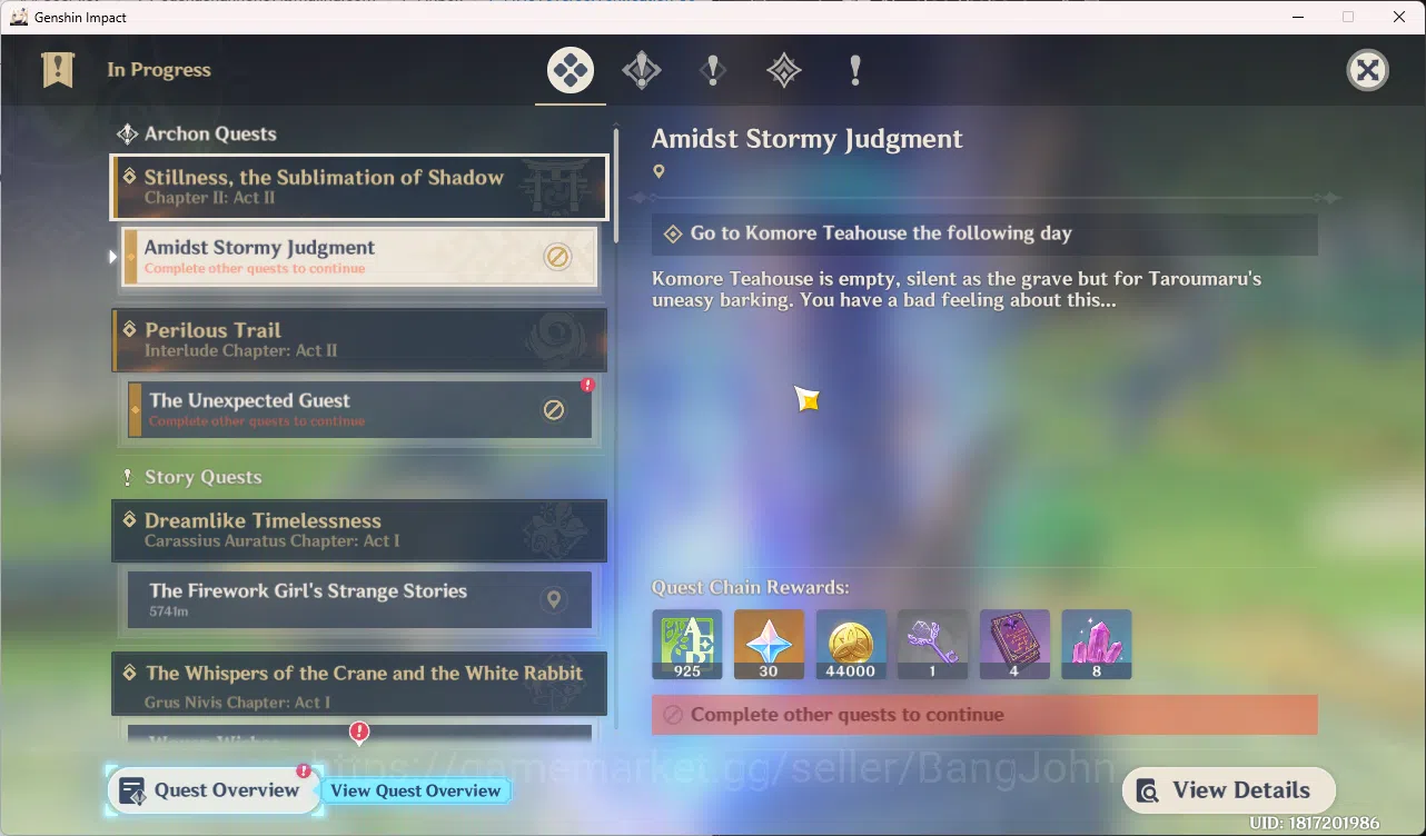 Genshin Impact Accounts Mid-Game | ASIA | AR 45 | 2 Limit Arataki Itto | F image 6