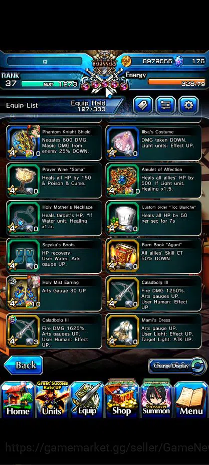 Grand Summoners Accounts Global|Rank 37|8 Asc+ 2 TW|[Rin & Luvia,Milim]+TW, image 11