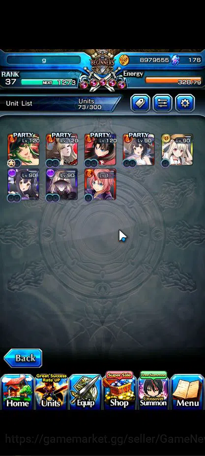 Grand Summoners Accounts Global|Rank 37|8 Asc+ 2 TW|[Rin & Luvia,Milim]+TW, image 4