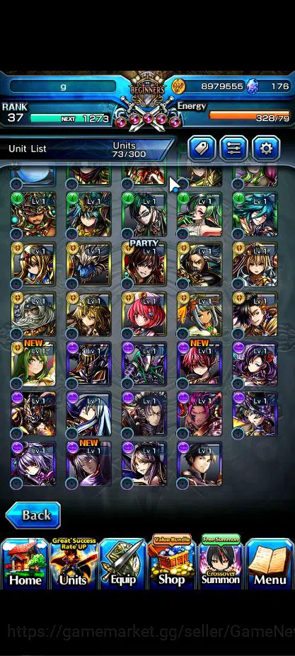 Grand Summoners Accounts Global|Rank 37|8 Asc+ 2 TW|[Rin & Luvia,Milim]+TW, image 6