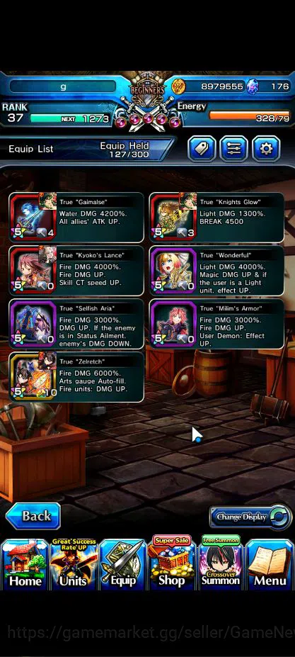Grand Summoners Accounts Global|Rank 37|8 Asc+ 2 TW|[Rin & Luvia,Milim]+TW, image 7
