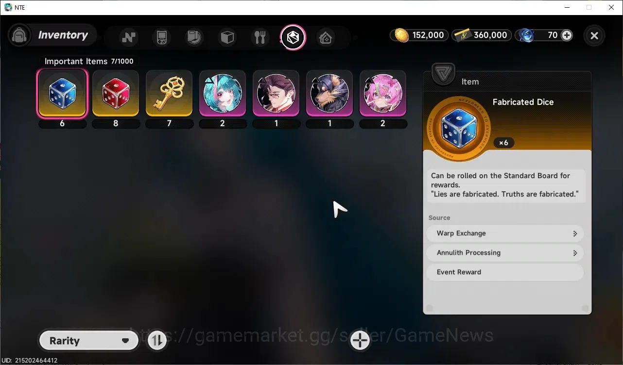 Neverness to Everness Accounts GLOBAL Southeast Asia|HL 3|1 S-Class (NanallyA1)|1 image 12