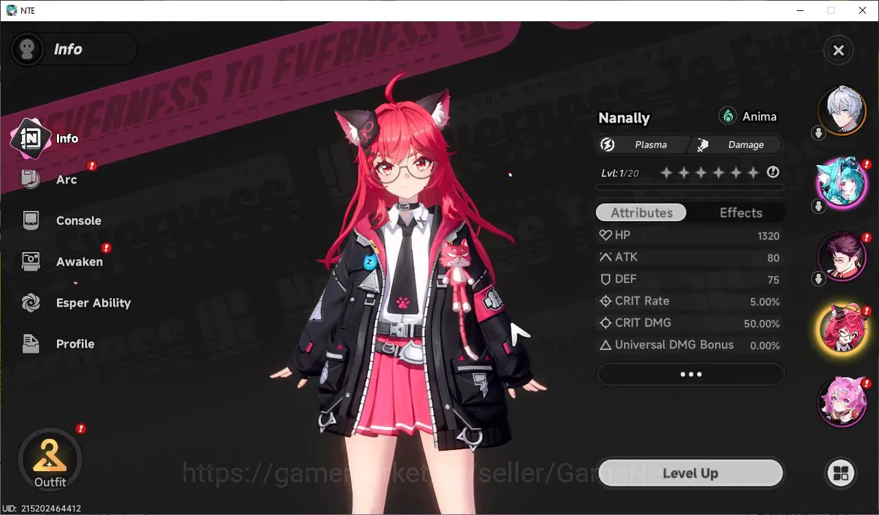 Neverness to Everness Accounts GLOBAL Southeast Asia|HL 3|1 S-Class (NanallyA1)|1 image 3