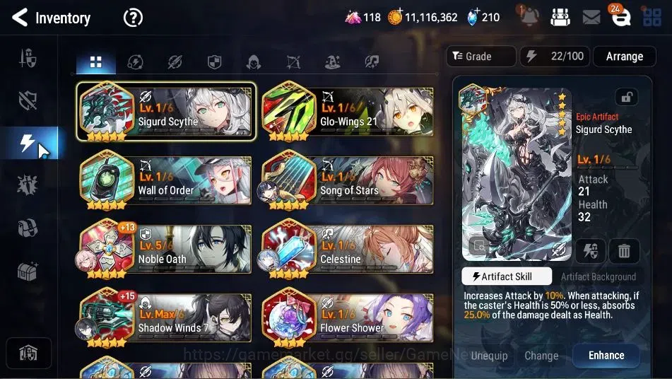 Epic Seven Accounts GLOBAL Unverif|New Era|3 ML(BArunka,EW Ludwig,LC B image 10
