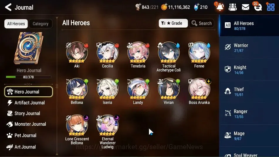Epic Seven Accounts GLOBAL Unverif|New Era|3 ML(BArunka,EW Ludwig,LC B image 6