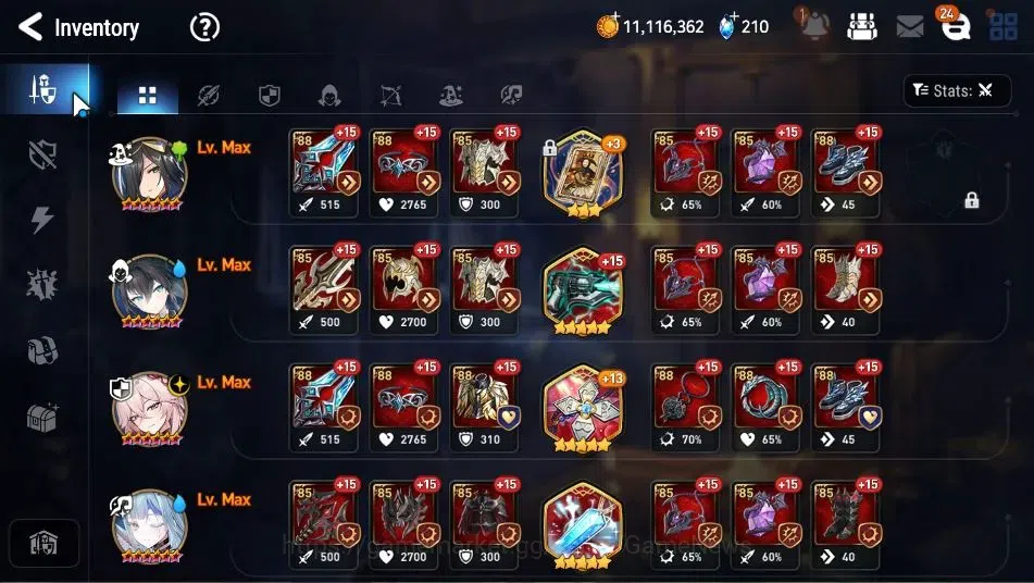 Epic Seven Accounts GLOBAL Unverif|New Era|3 ML(BArunka,EW Ludwig,LC B image 8