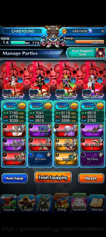 Grand Summoners Accounts Global|Rank 14|Starter|15 Ascend|Summer MiyuTW,Acc image 3