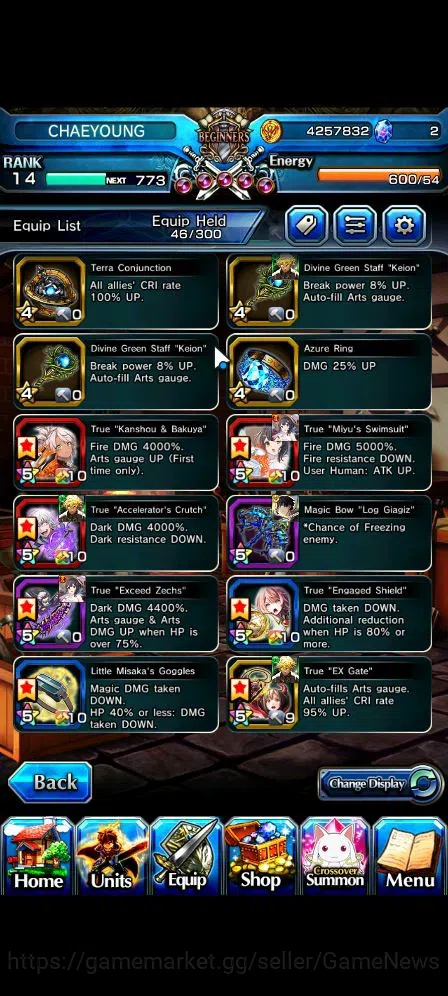 Grand Summoners Accounts Global|Rank 14|Starter|15 Ascend|Summer MiyuTW,Acc image 9
