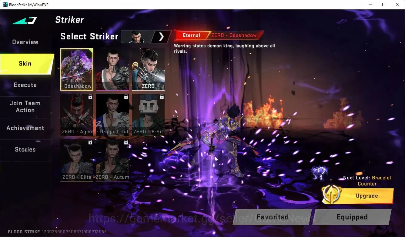 Blood Strike Accounts ASIA|1 ETERNAL Striker[ZERO-Odashadow]|2 ULTRA Str image 3