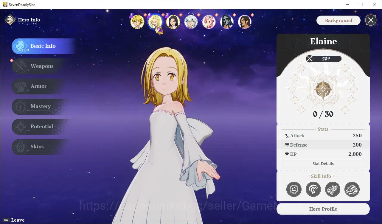 The Seven Deadly Sins: Origin Accounts EUROPE | Fresh Starter Lv 2 |3 SSR| Meliodas, Elai image 12