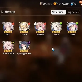Epic Seven Accounts Starter Global|Unverif|Starter 2 ML(BArunka,ARavi)Lidica,Lilias,Iseria|PoH+Bless ON|MoR 10|Theater