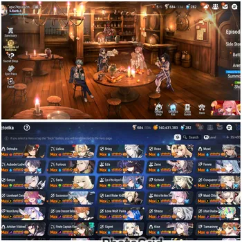 Epic Seven Accounts Mid-Tier #E7115 [GLOBAL/IOS/Android] S.Rank.6, 16 MoonLight | 35 HERO LEVEL MAX, 78 Hero *5 | Dark