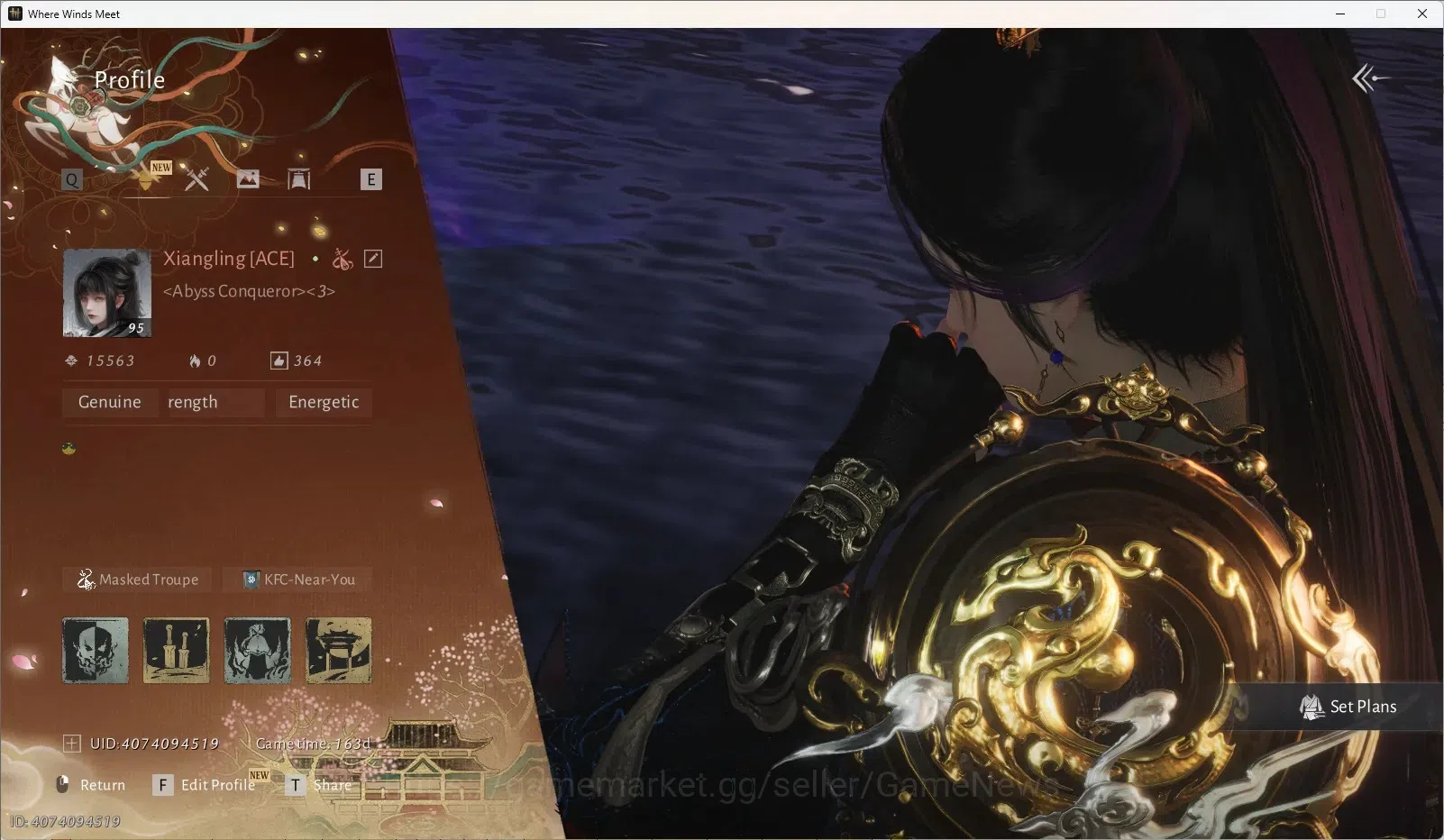 Where Winds Meet Accounts Global|Lv95|GS 30K|1HC USED, 1 HC UNUSED with 15k Elegance|Kun Umbra, Leopard Lv2, etc|Oddity 5