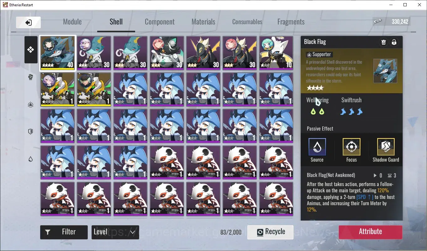 Etheria: Restart Accounts Global-S24|Lv24|11 SSR[Lian,Lingluo,Plume,Fiamelia image 11