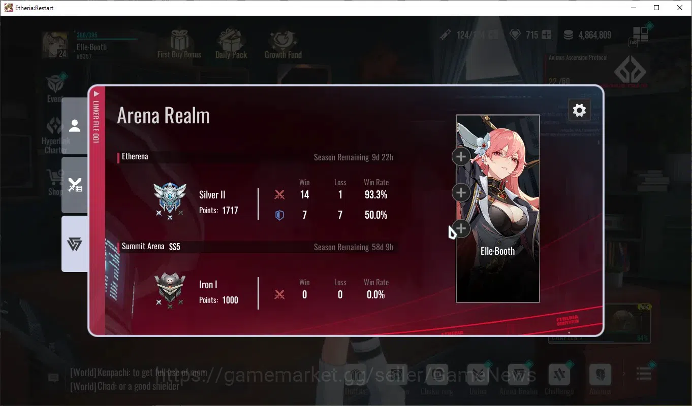 Etheria: Restart Accounts Global-S24|Lv24|11 SSR[Lian,Lingluo,Plume,Fiamelia image 9