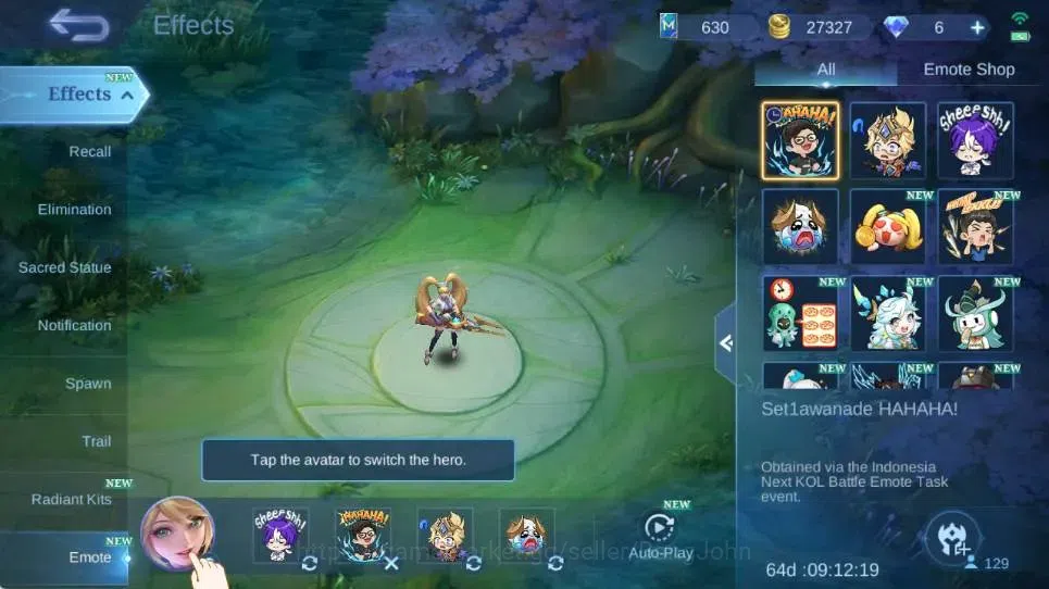 Mobile Legends: Bang Bang Accounts Global|Hero 129|Skin 245|Renowned|Collector Natali image 2