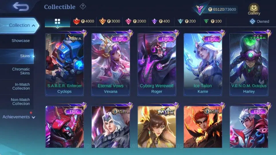 Mobile Legends: Bang Bang Accounts Global|Hero 129|Skin 245|Renowned|Collector Natali image 9