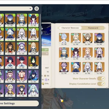 Genshin Impact Accounts Others ASIA|AR59|15Limits(12*5