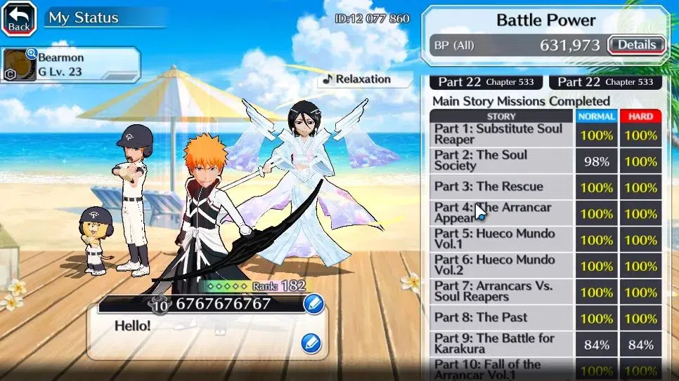 Bleach: Brave Souls Accounts High-End [GLOBAL]50K Orb|DremT Ichigo,New Renwed Ichigo,TYBW26 Kenpachi,Yachiru,10th Aniv 4