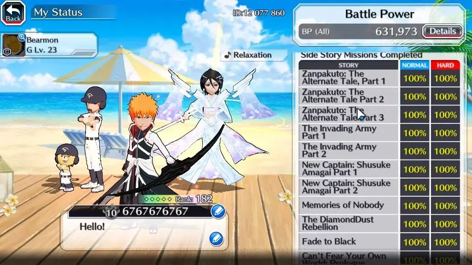 Bleach: Brave Souls Accounts High-End [GLOBAL]50K Orb|DremT Ichigo,New Renwed Ichigo,TYBW26 Kenpachi,Yachiru,10th Aniv 6