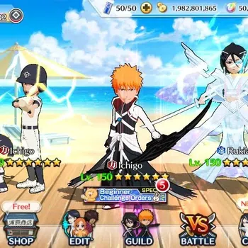 Bleach: Brave Souls Accounts High-End [GLOBAL]50K Orb|DremT Ichigo,New Renwed Ichigo,TYBW26 Kenpachi,Yachiru,10th Aniv