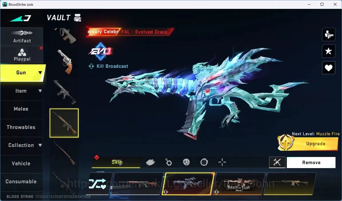 Blood Strike Accounts ASIA | 1 EVO: FAL | 1 AOT: FAL | 3 ULTRA GUN | 4 U image 5